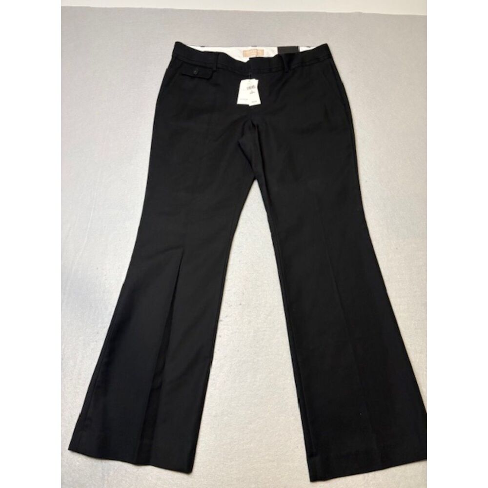 Banana Republic Factory Womens Pants10S Ryan Relaxed Straight Mid-Rise Black NWT